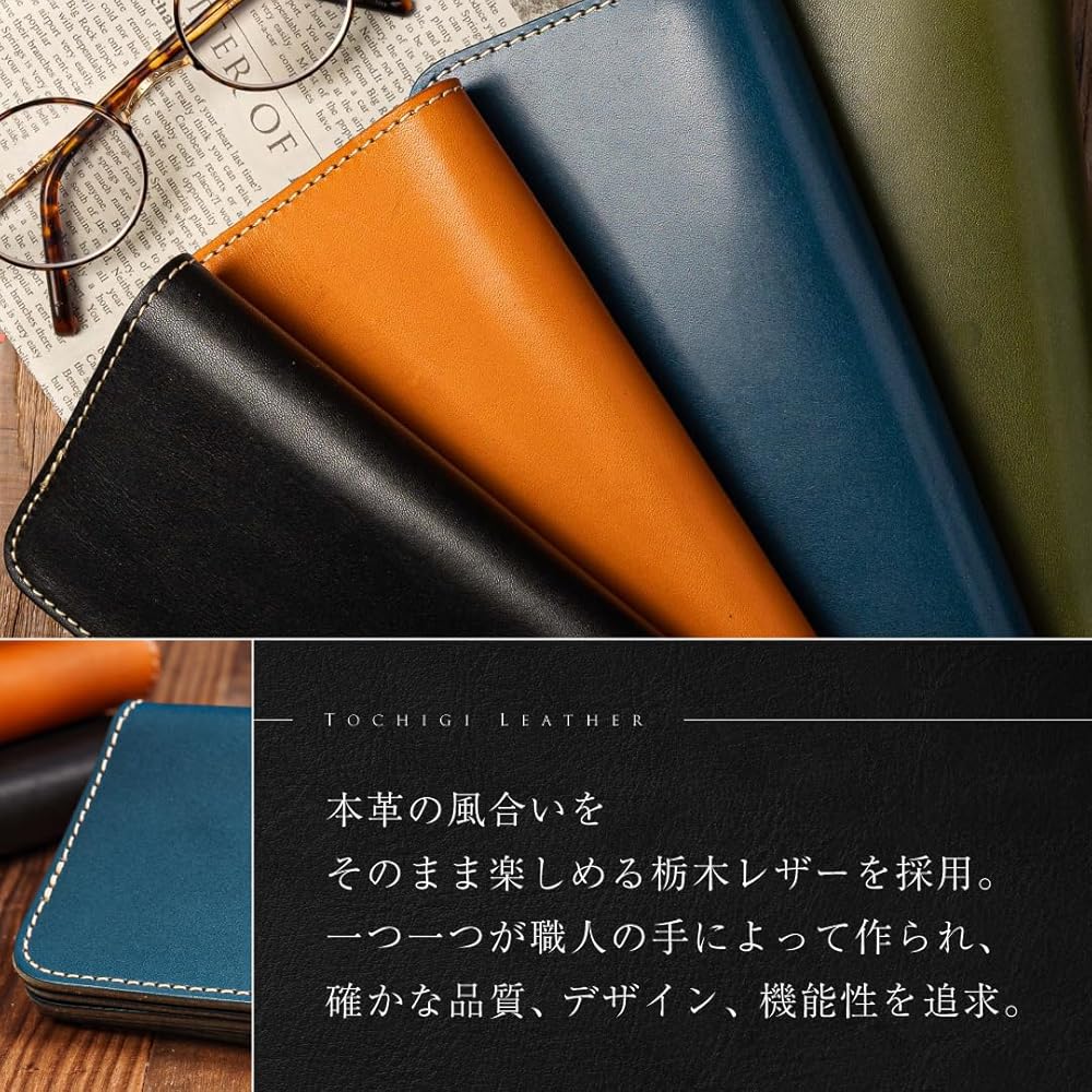 Amazon | 栃木レザー 長財布 メンズ 本革 日本製 YKKファスナー